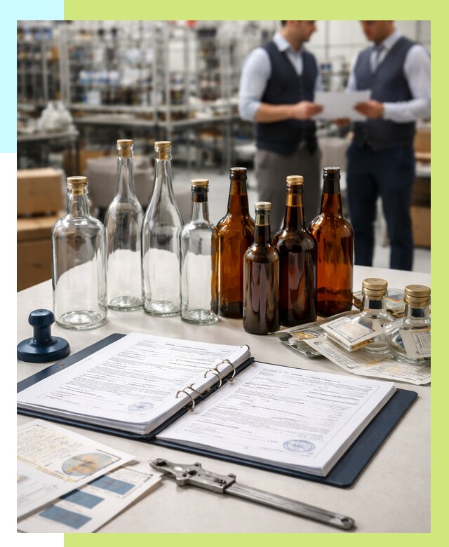 Сертификация стеклянных бутылок в Якутске от 26038 р. | Алешин-Ктс