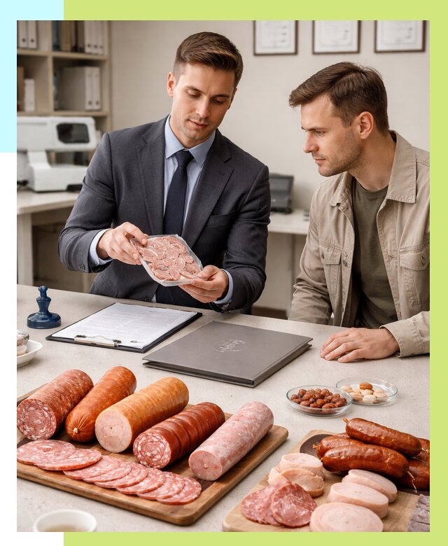 Сертификация колбасных изделий в Якутске от 7811 р. | Алешин-Ктс