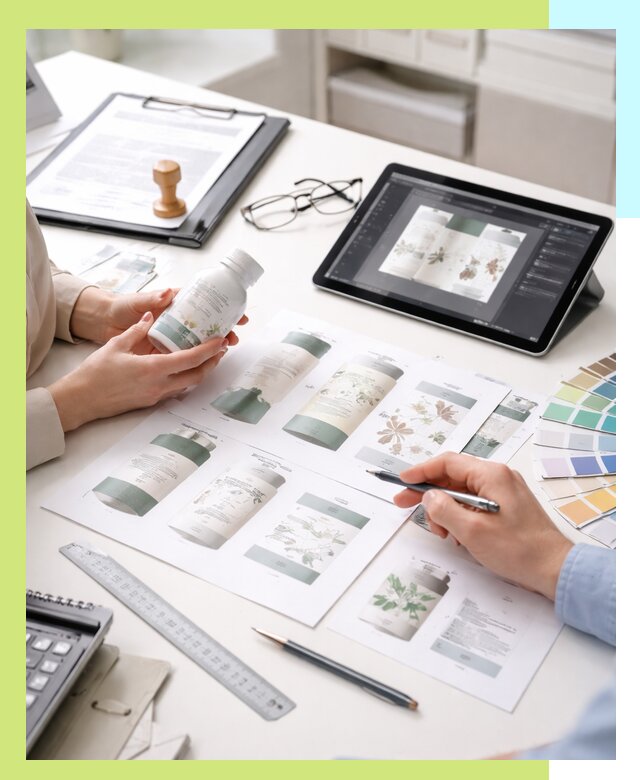 Профессиональная разработка дизайна и текста этикетки продукции в Якутске