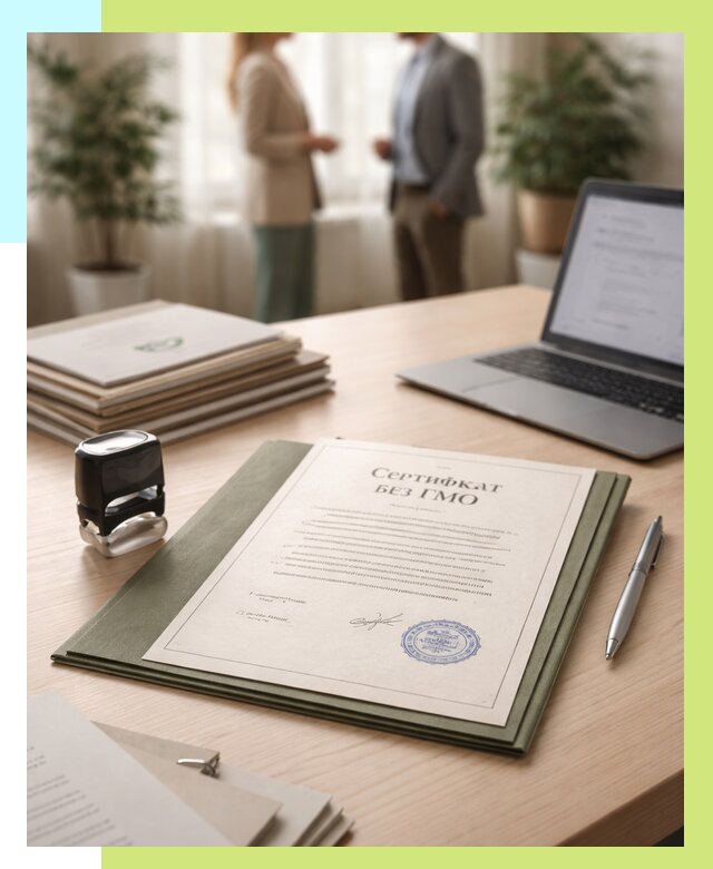 Сертификат без ГМО в Якутске от 7811 р. оформить срочно Алешин-Ктс