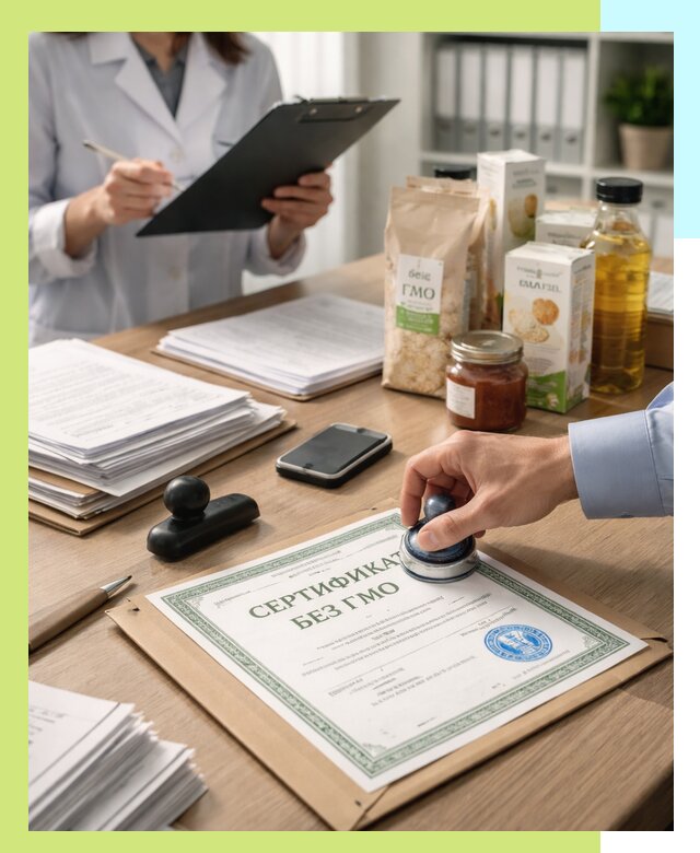 Получение сертификата Без ГМО для продукции в Якутске